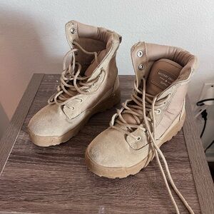 Tan Military Style Boots